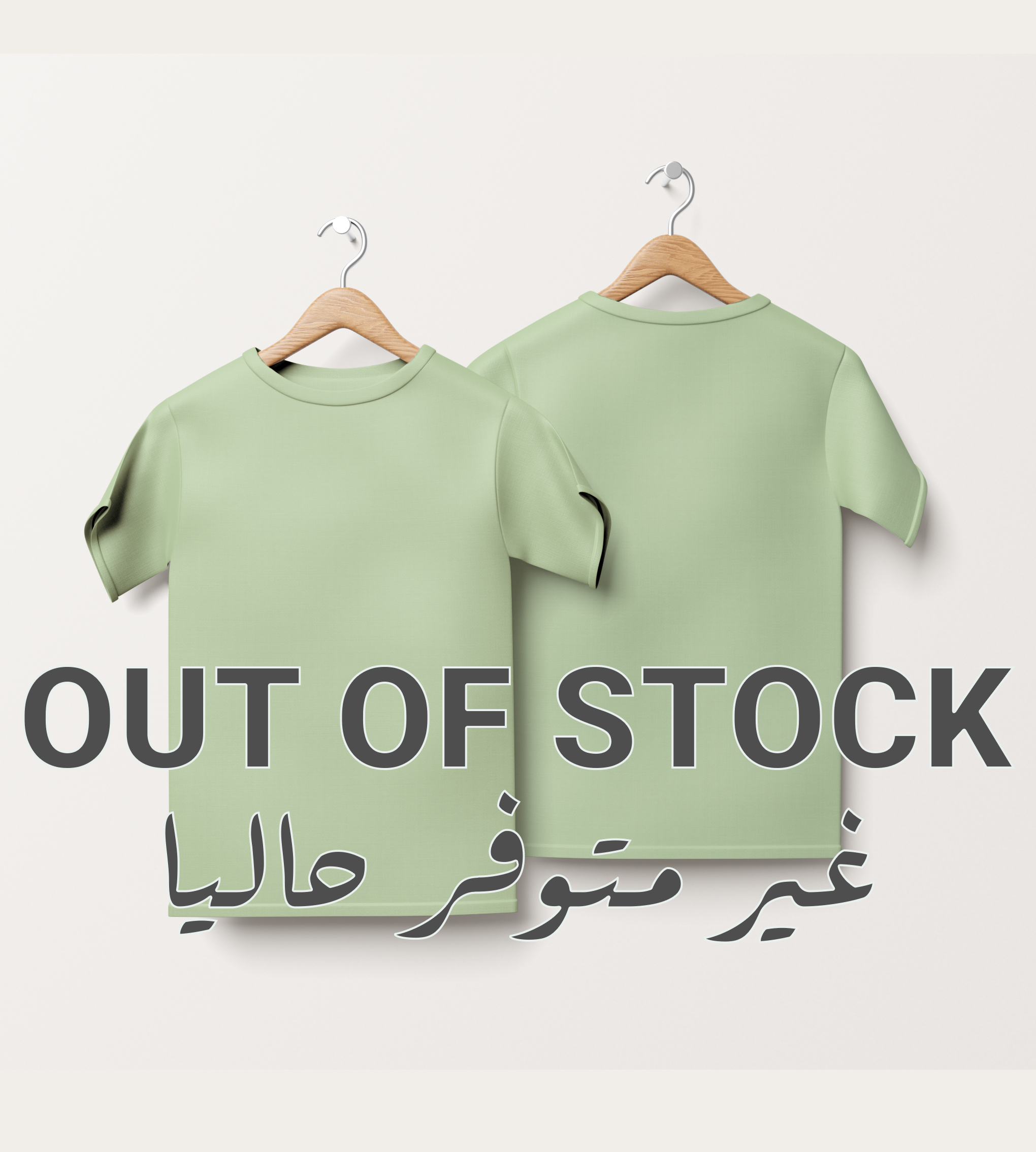 outofstock colored t shirts image pistachio