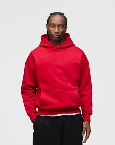 red hoodie