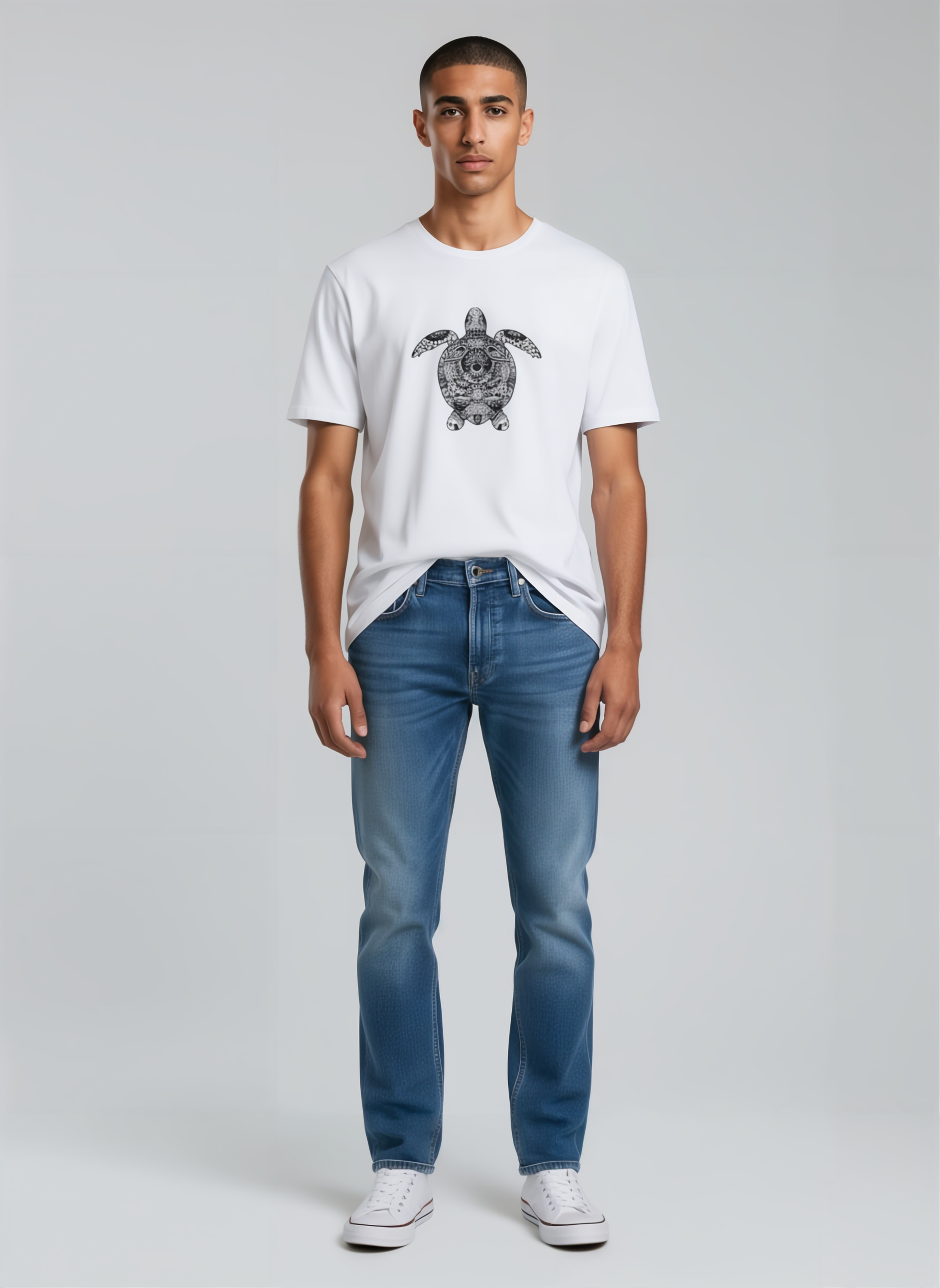 tarsah mandala icon screenprinted pure30 t shirt ai photoshot models flat7